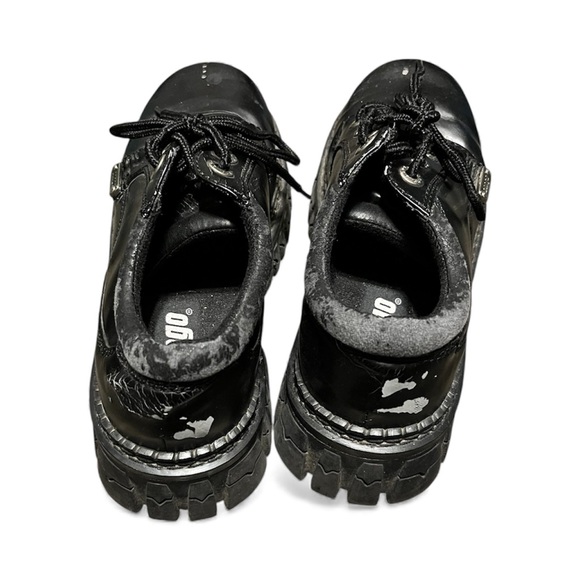 Rare! Vintage Y2K Black Bongo Ronnie Oxford Chunky Shoes - Grunge - Picture 4 of 5